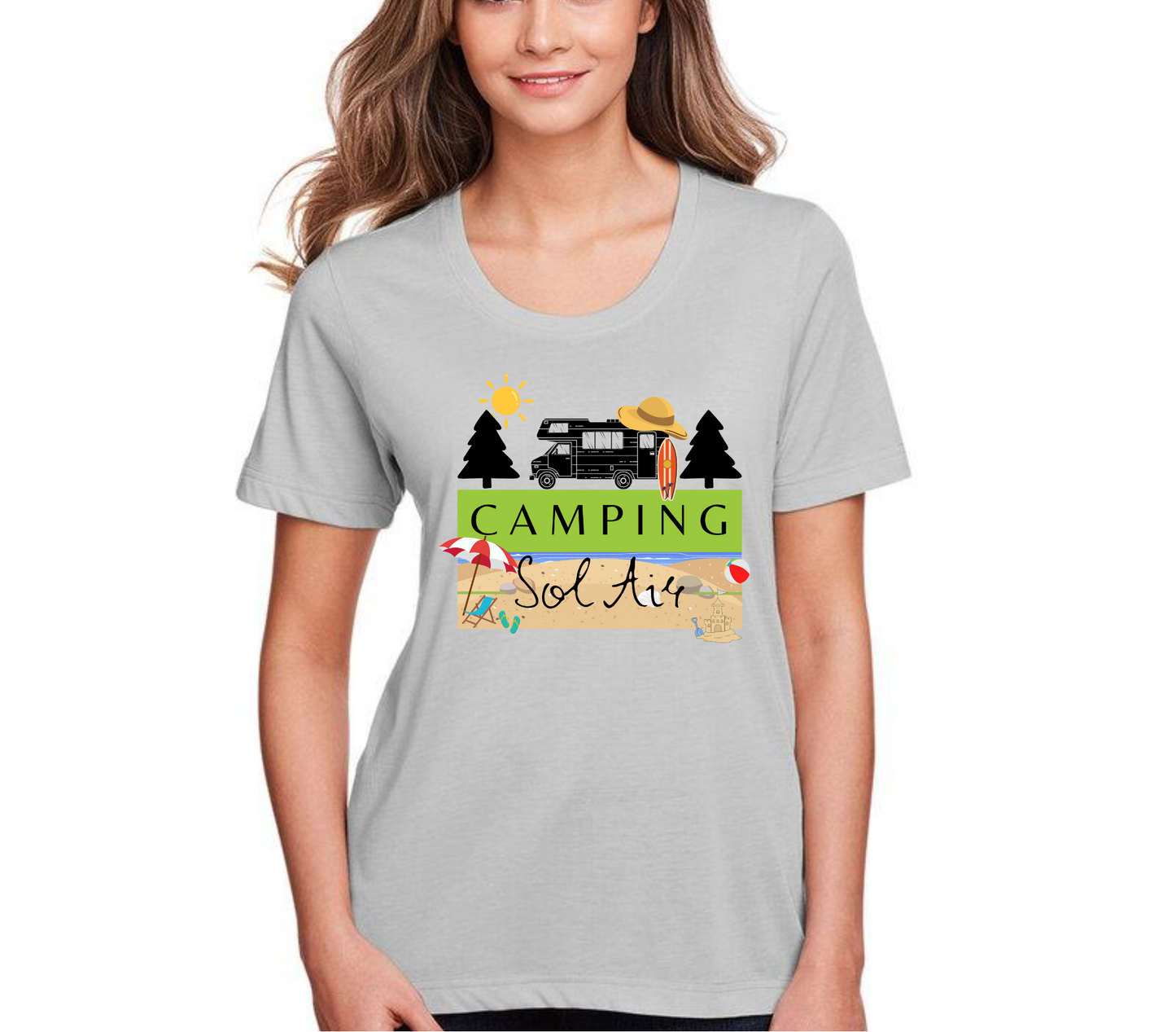 Camping Sol Air – Beach Party Édition chandail pour femme