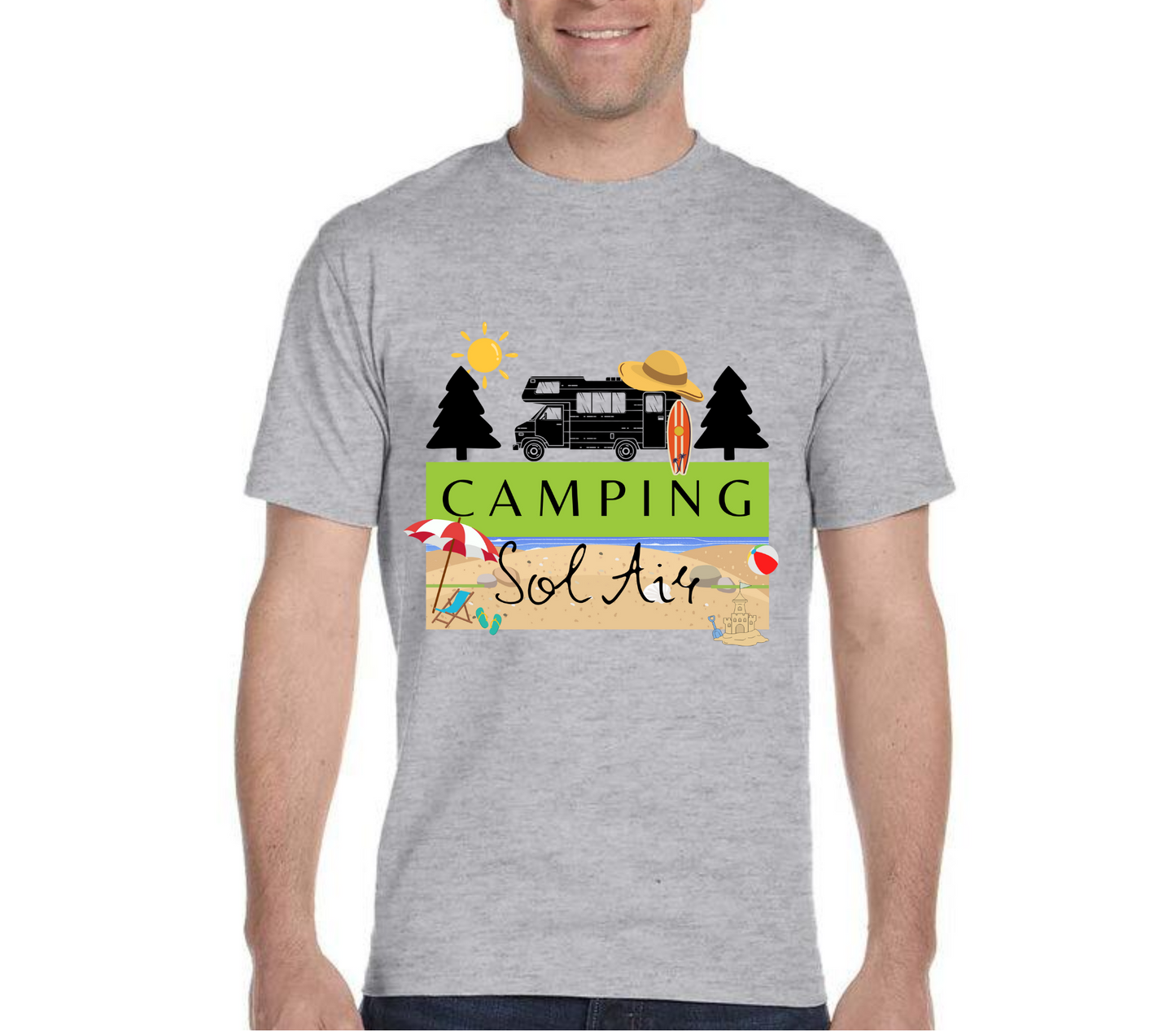 Camping Sol Air – Beach Party Édition chandail pour homme