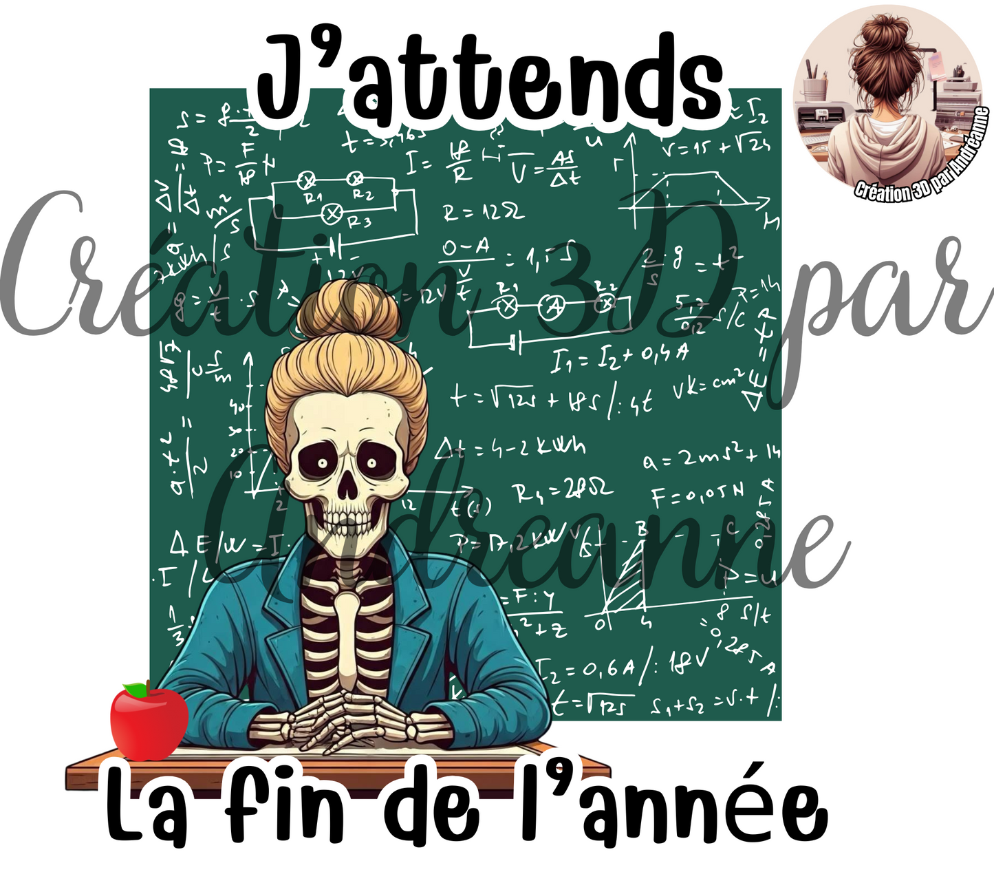 J'attends la fin de l'année 20 oz Skinny Tumbler, gobelets PNG
