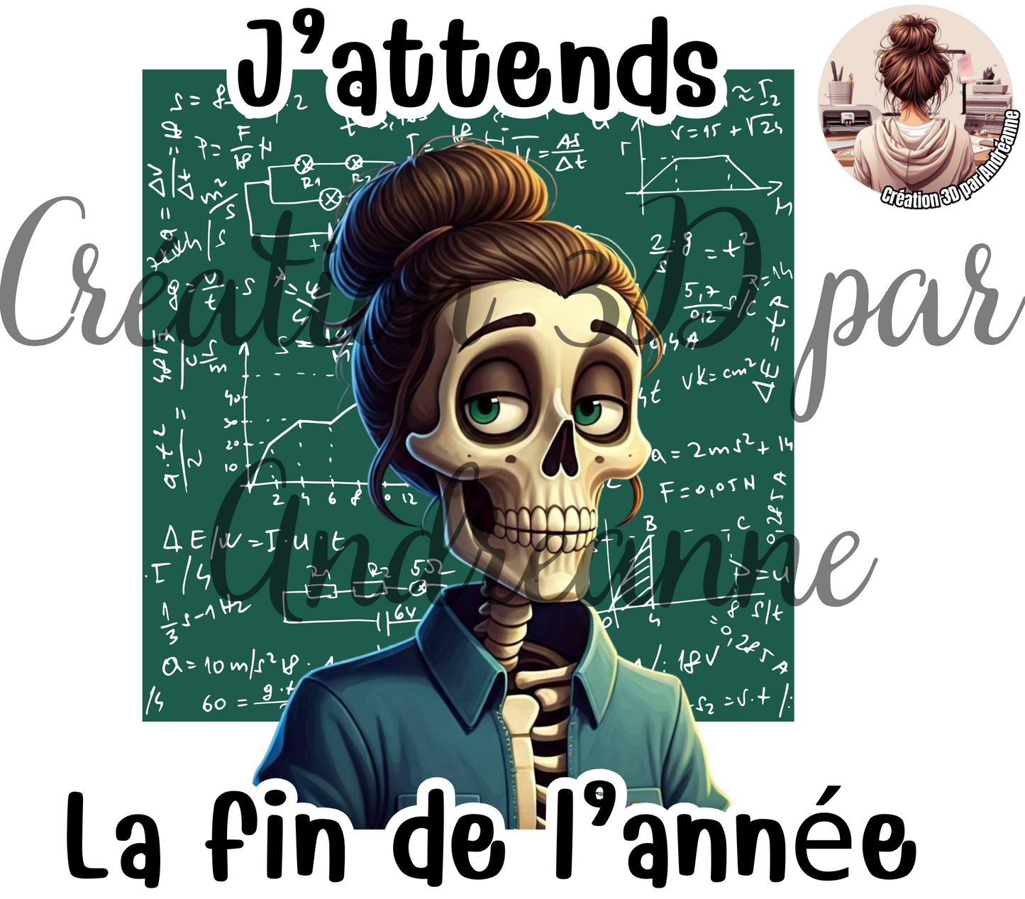 J'attends la fin de l'année 20 oz Skinny Tumbler, gobelets PNG