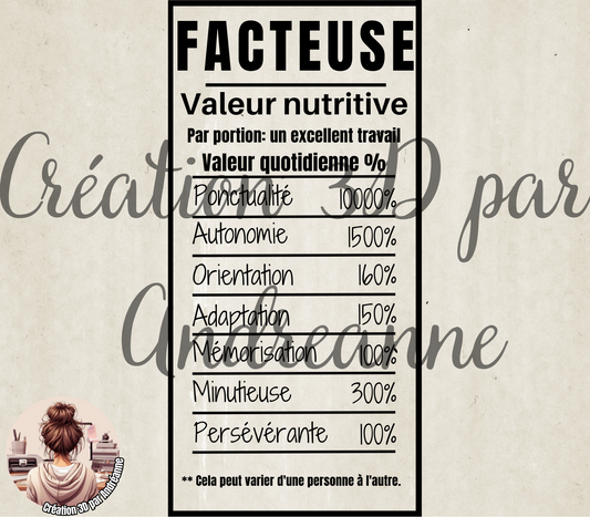 Sublimation, valeur nutritive pour Facteuse, PNG