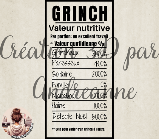Sublimation, valeur nutritive pour le Grinch, PNG
