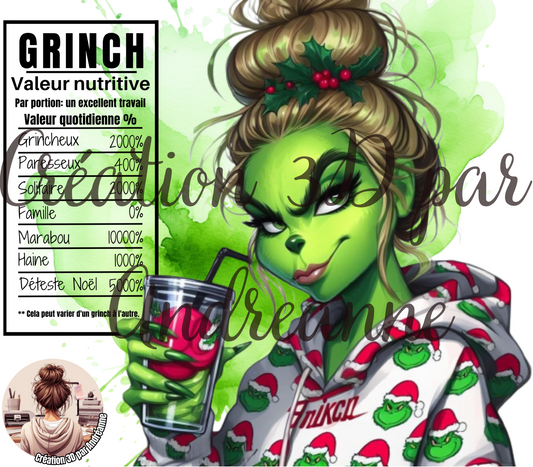 Valeur nutritive de Grinch 20 oz Skinny Tumbler, gobelets PNG