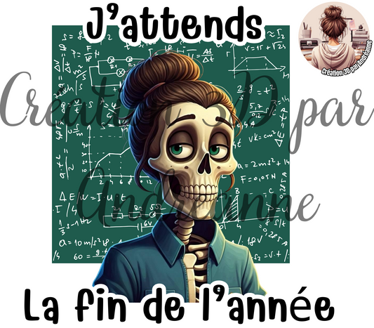 J'attends la fin de l'année 20 oz Skinny Tumbler, gobelets PNG