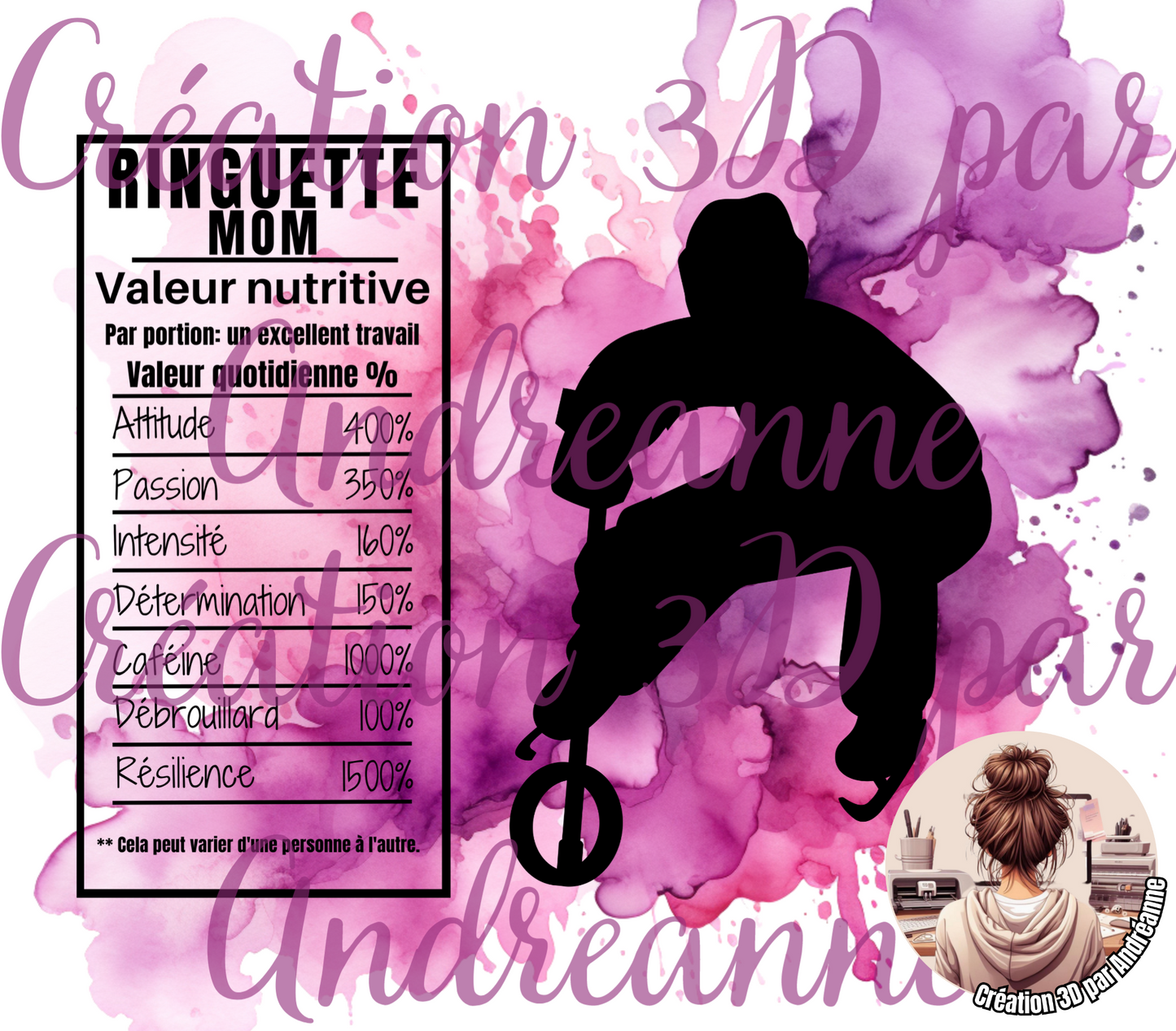 Valeur nutritive de Ringuette Mom 20 oz Skinny Tumbler, gobelets PNG - Téléchargement numérique - Design