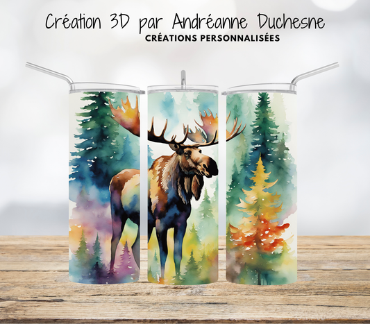 Orignal aquarelle, 20 oz Skinny Tumbler, gobelets PNG - Téléchargement numérique- Design
