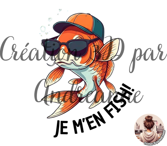 Je m'en FISH !! 20 oz Skinny Tumbler, gobelets PNG